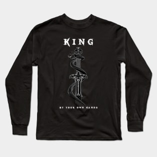 Atlantean Conan Sword With Snake - King by Your Own Hands Long Sleeve T-Shirt